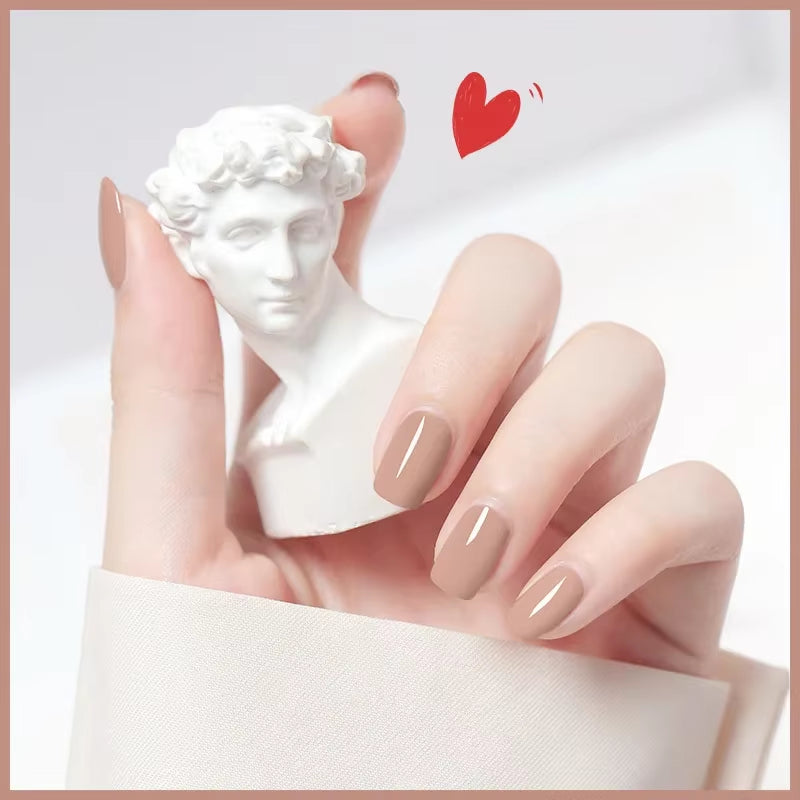 10Ml Pink Water-Based Nail Polish Long Lasting Tearable Quick Dry No Bake Semi-Permanent Varnish DIY Fashion Manicure 6 Color