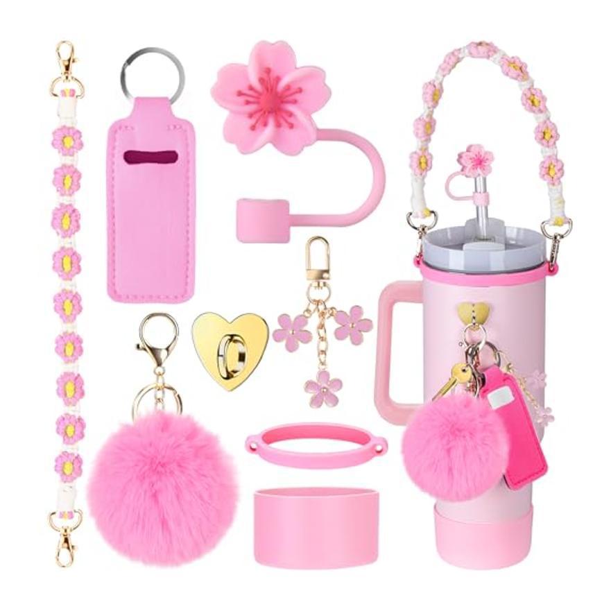 Stainless Steel Vacuum Insulated Cup with Handle and Straw